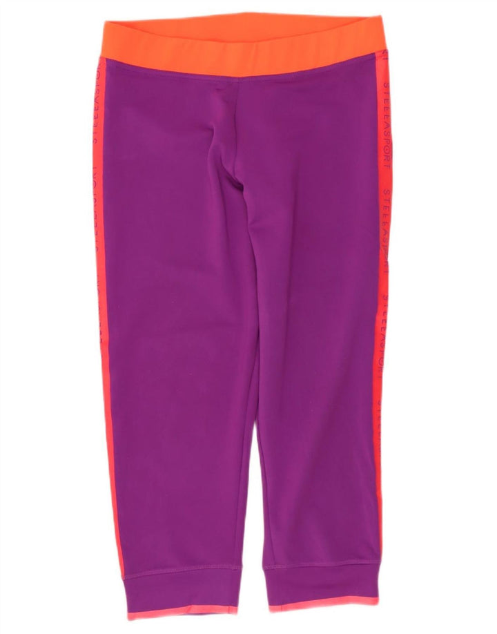 Leggings grafici ADIDAS da donna Climalite UK 12 Blocco colore viola medio