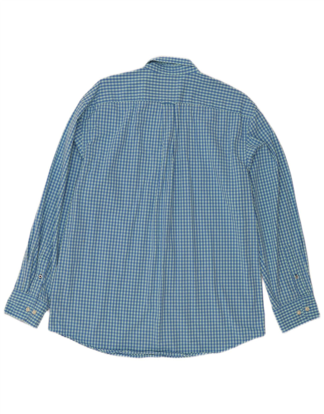 Camicia da uomo Izod grande in cotone a quadretti blu