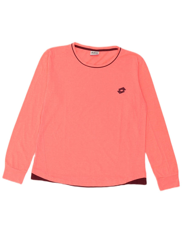 Maglia da donna a maniche lunghe Lotto UK 14 Large Rosa Poliestere