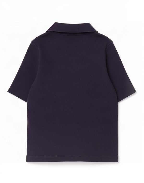 Polo da donna Marks & Spencer UK 12 cotone blu navy medio