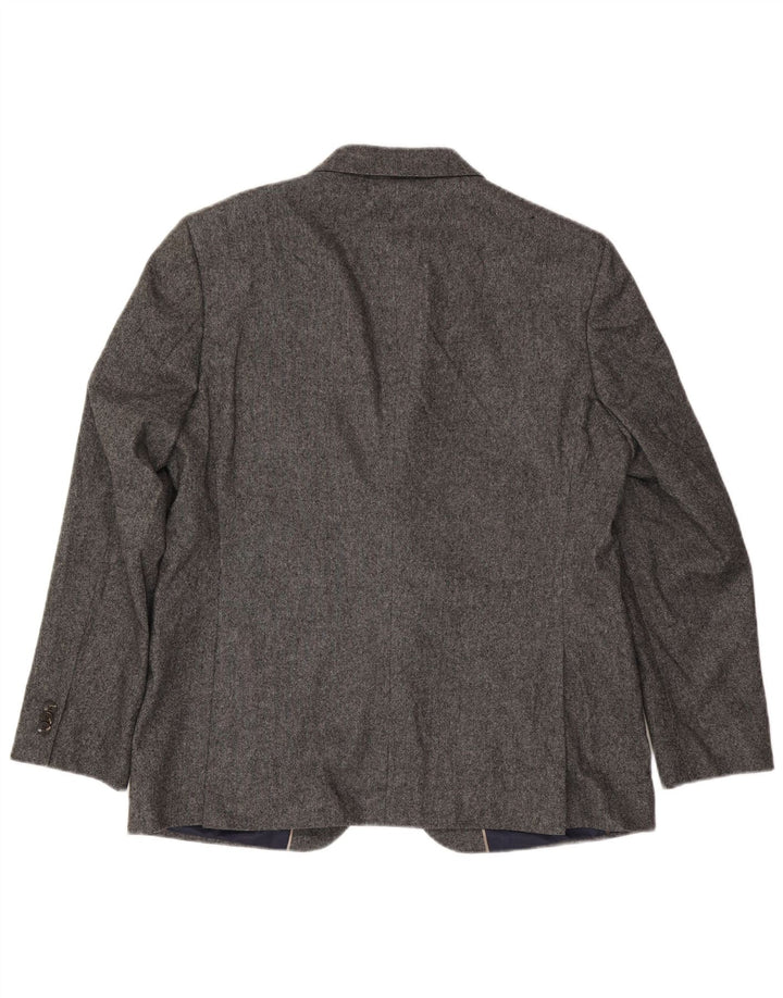 Giacca blazer a 2 bottoni Marks & Spencer da uomo UK 44 2XL lana grigia