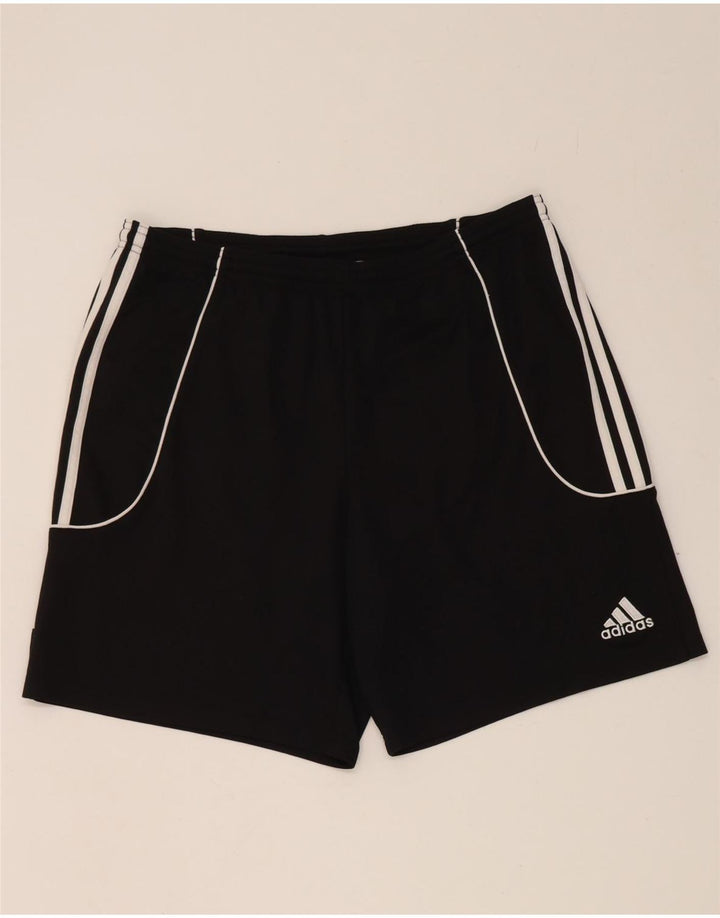 Pantaloncini sportivi Adidas Climalite da uomo grandi in poliestere nero