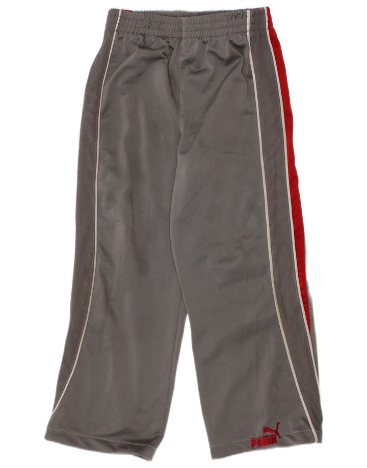 Pantaloni della tuta da ragazzo Puma 4-5 anni Poliestere color block grigio