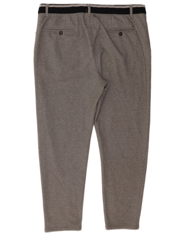 Pantaloni corti slim da uomo Zara XL W34 L26 poliestere grigio