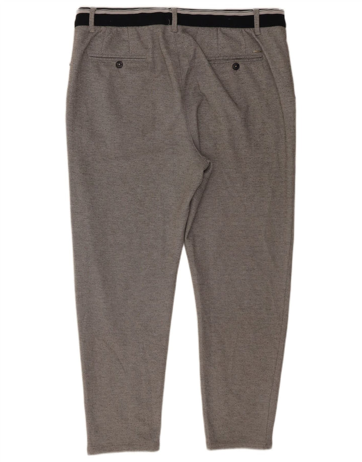 Pantaloni corti slim da uomo Zara XL W34 L26 poliestere grigio