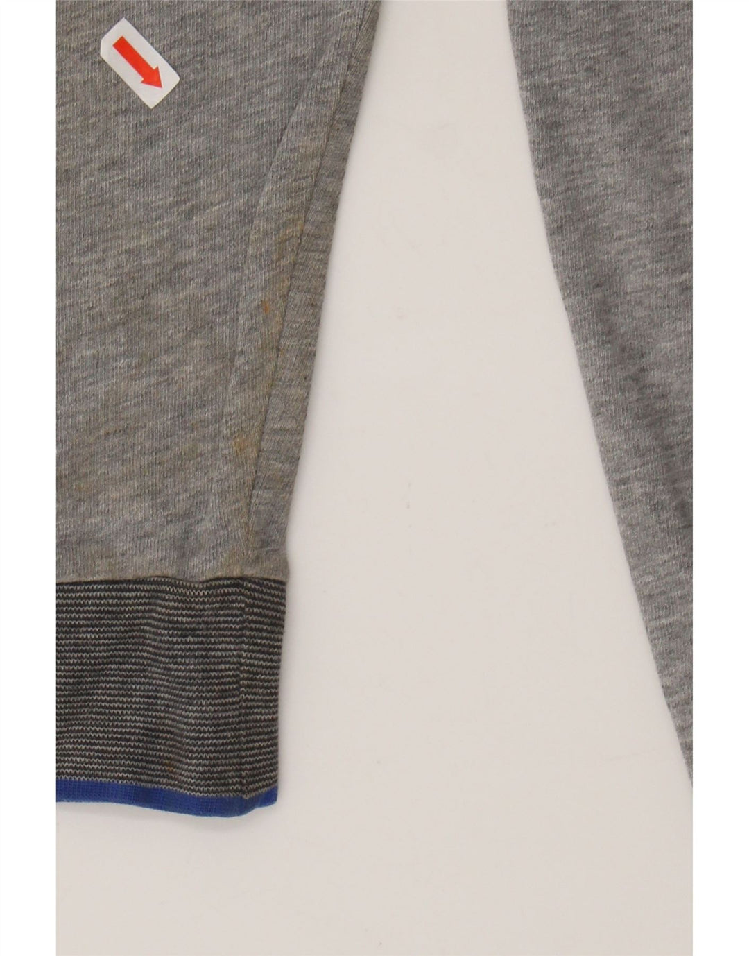HUGO BOSS Mens Graphic Top Long Sleeve Small Grey Cotton