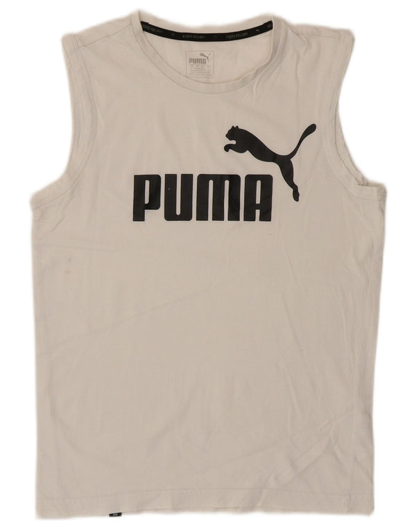 Canotta grafica da uomo Puma Small bianca
