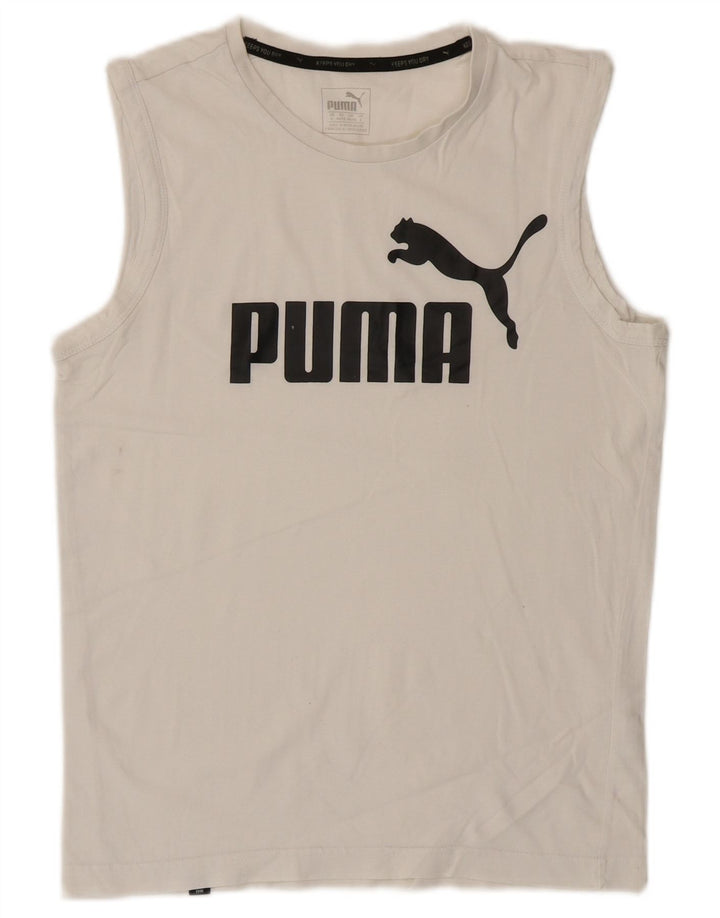 Canotta grafica da uomo Puma Small bianca