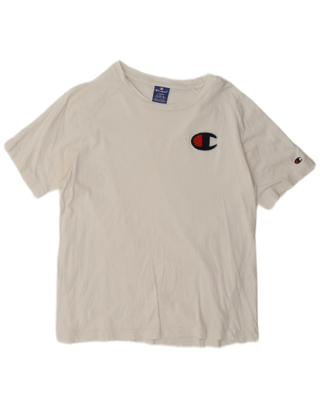 Maglietta grafica da donna Champion Top UK 16 Large Bianca