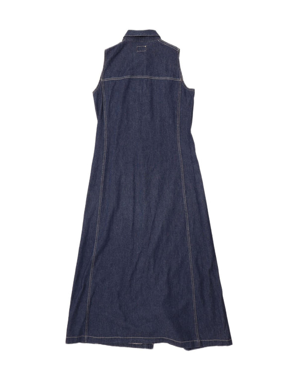 Abito in denim senza maniche da donna Rifle UK 12 blu navy medio