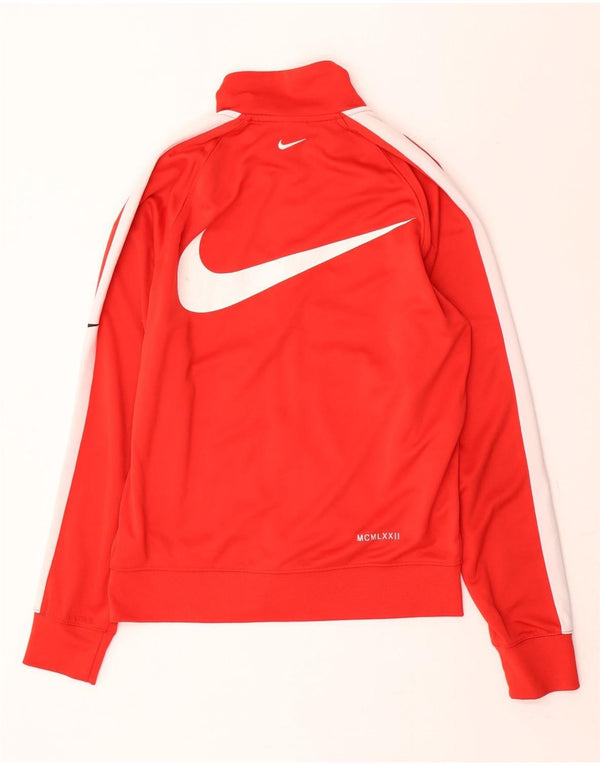 Giacca da ginnastica Nike da uomo con grafica Swoosh, piccola, colore rosso