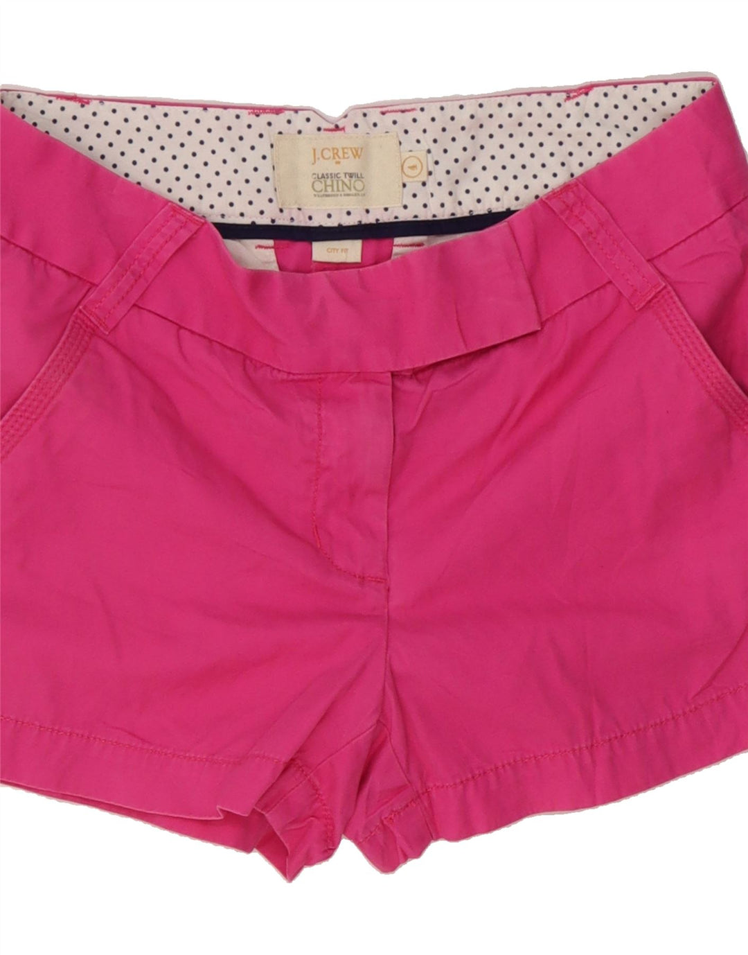 J. CREW Womens Chino Shorts US 4 Small W30  Pink Cotton Vintage J. Crew and Second-Hand J. Crew from Messina Hembry 