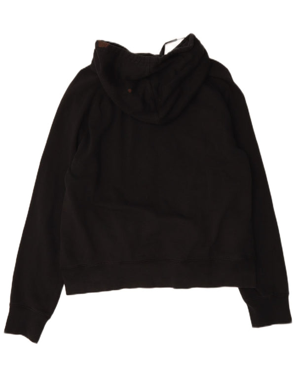 Felpa con cappuccio grafica da donna Hurley UK 16 grande in cotone nero