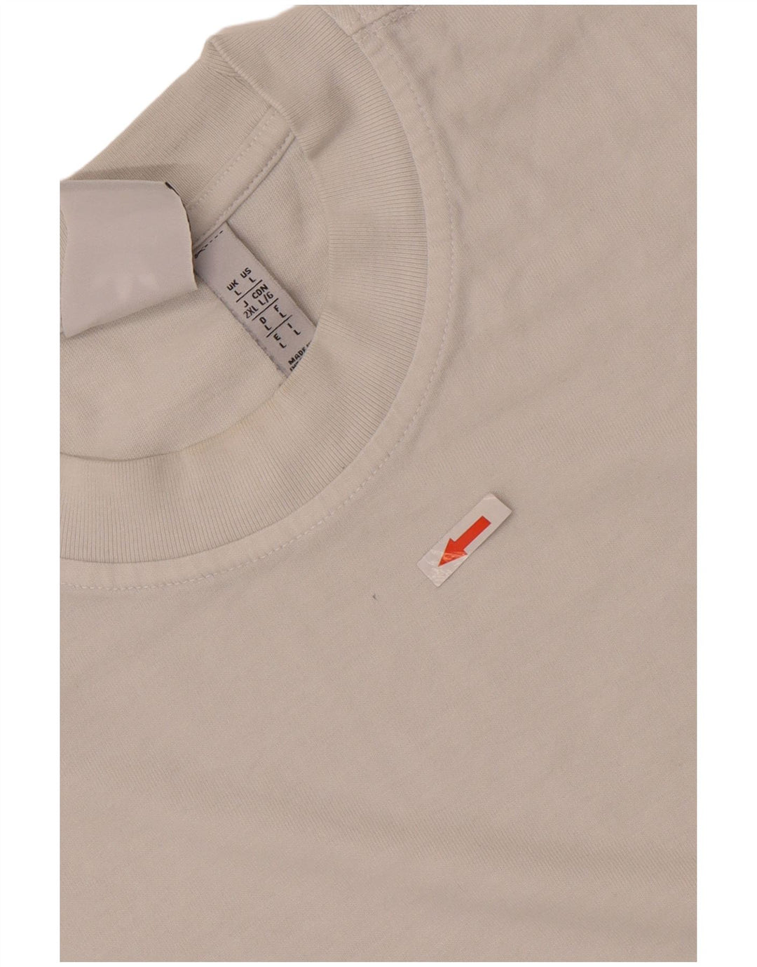 Maglietta Adidas da uomo Top Large in cotone bianco
