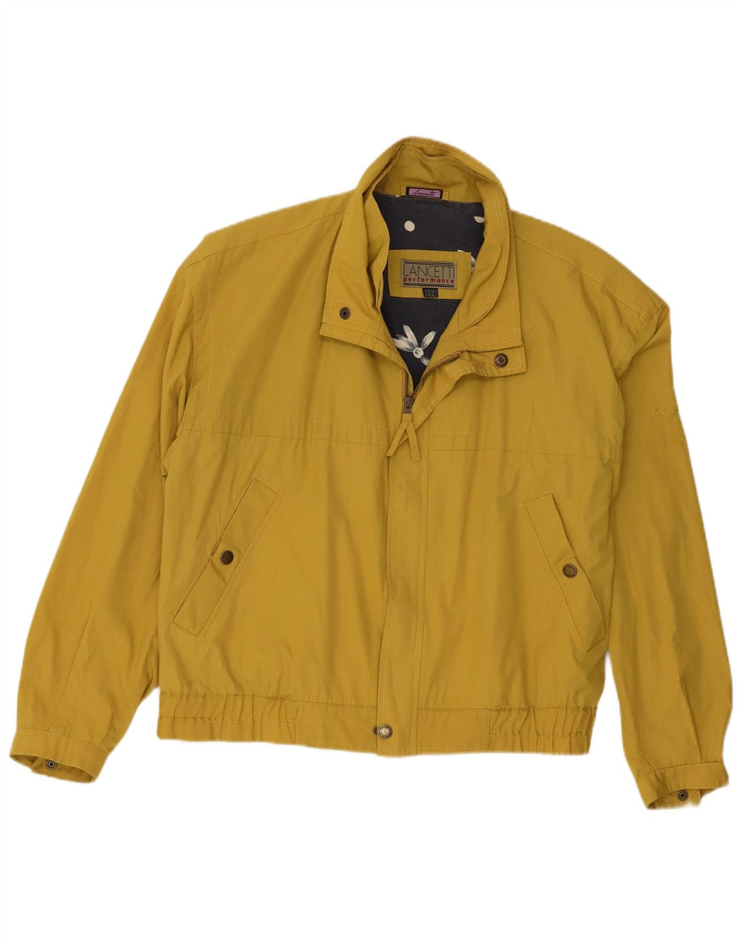 Giubbotto Bomber Uomo Lancetti IT 52 XL Giallo