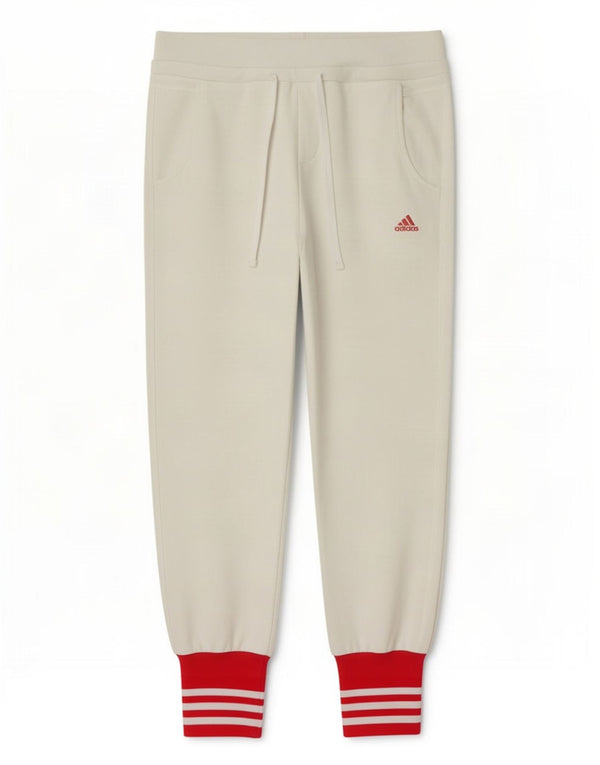 Pantaloni da tuta da donna Adidas Joggers UK 14 Medium White Colourblock