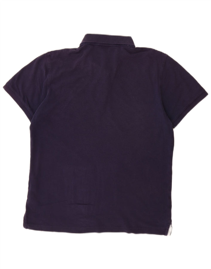 Polo da uomo GANT in cotone blu navy medio