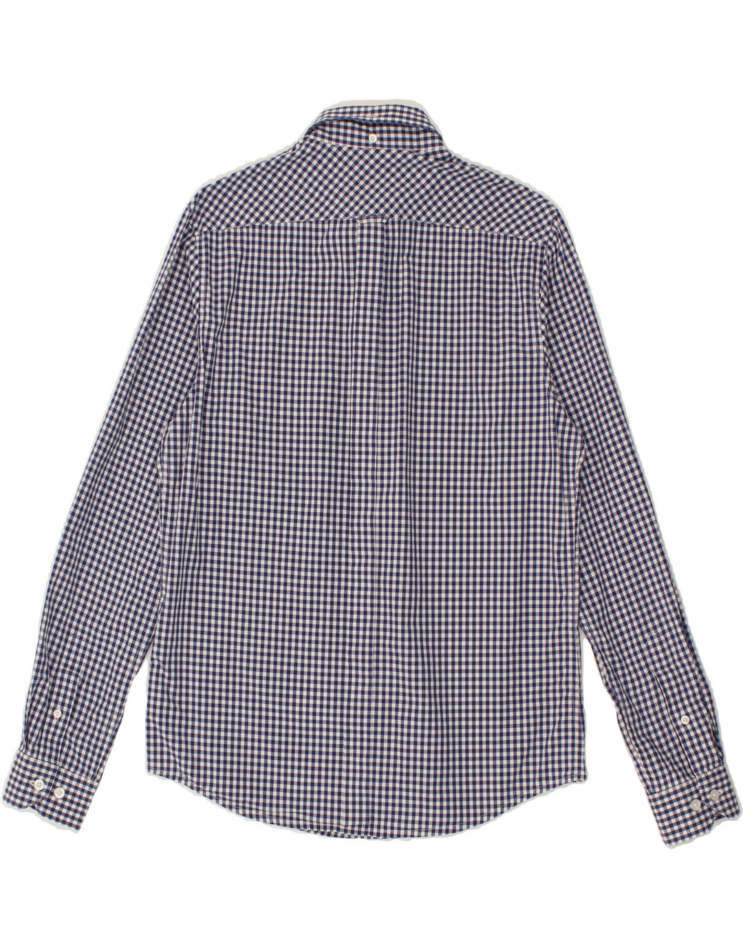 BEN SHERMAN Mens Shirt Small Navy Blue Gingham Cotton Vintage Ben Sherman and Second-Hand Ben Sherman from Messina Hembry 