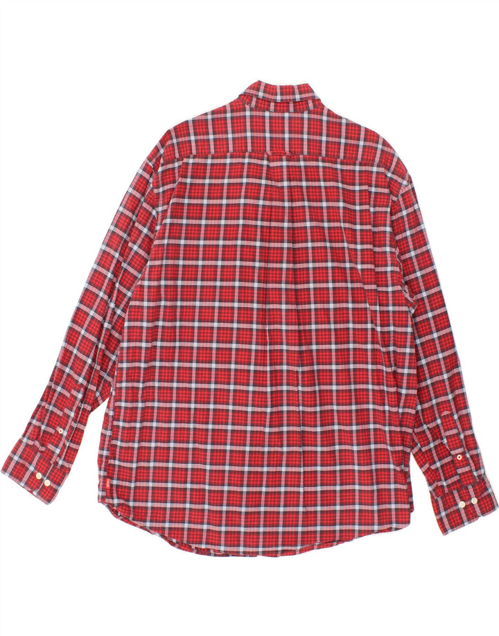 IZOD Mens Shirt XL Red Check Vintage Izod and Second-Hand Izod from Messina Hembry 