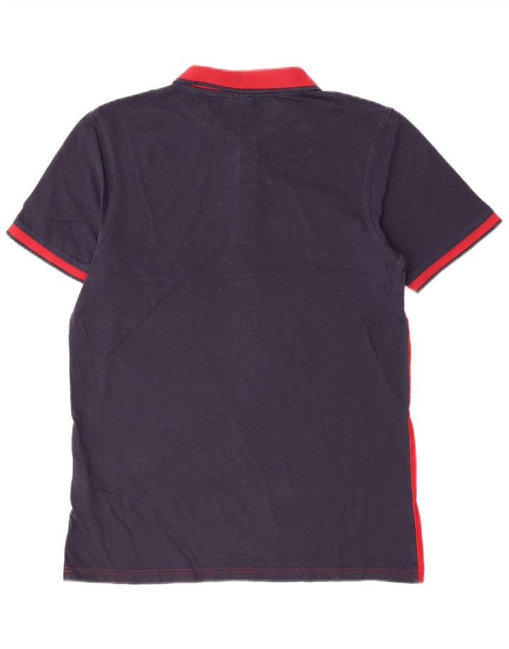 Polo da uomo Jack & Jones in cotone color block medio blu navy