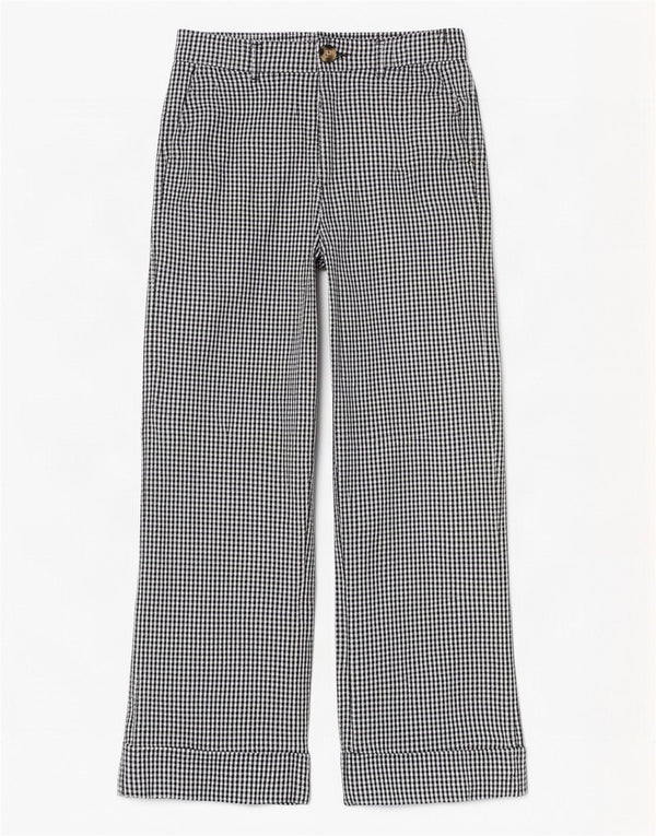 Pantaloni corti a vita alta da donna Zara piccoli W26 L25 pied de poule neri