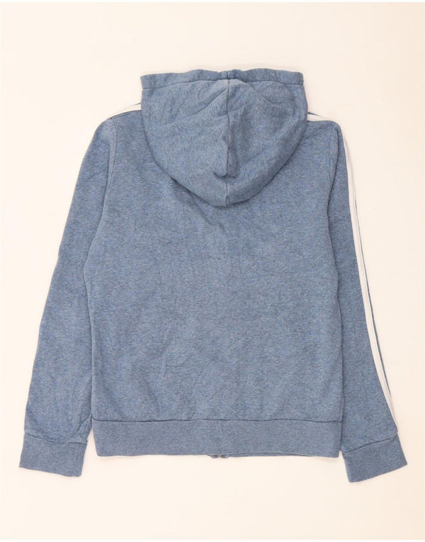 Maglione con cappuccio e zip da donna Adidas UK 8/10 piccolo cotone blu