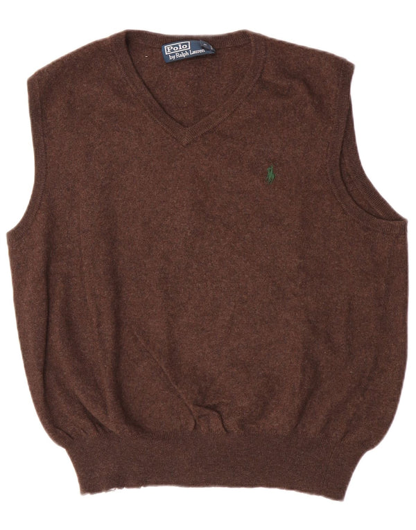 Polo Ralph Lauren Canotta corta da donna Canotta grande in lana merino marrone