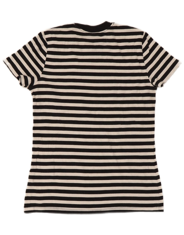 T-shirt grafica da donna Nike Top UK 6 XS a righe nere