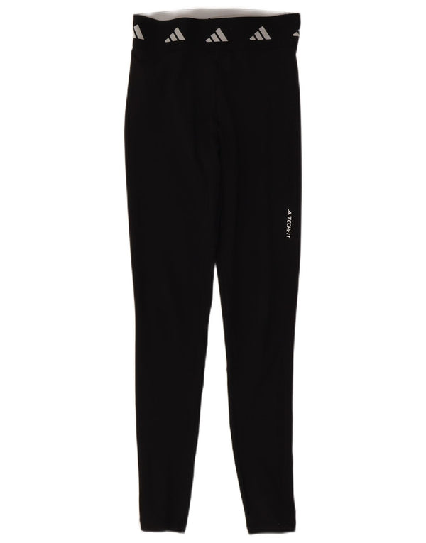 Leggings grafici Adidas Aeroready da donna UK 4/6 XS neri