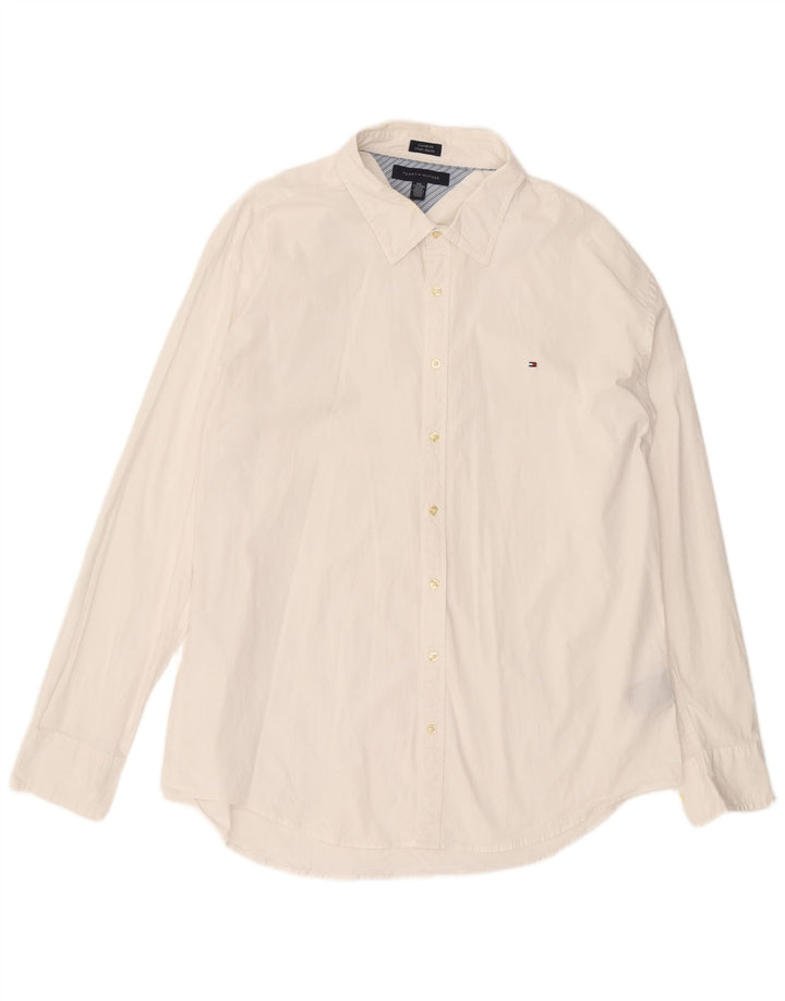 Camicia personalizzata da uomo Tommy Hilfiger 2XL cotone bianco