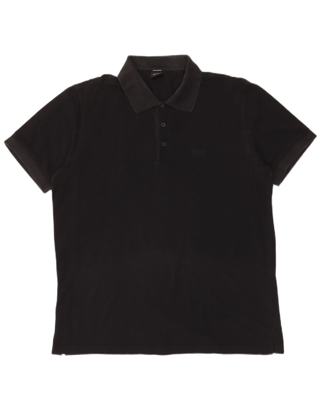 Polo da uomo HUGO BOSS XL in cotone nero