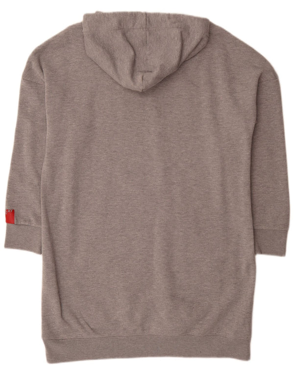 Replay Abito da donna con cappuccio grafico Nirvana UK 10 piccolo grigio chiazzato