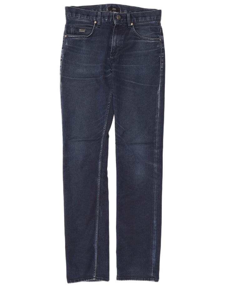 Jeans slim da uomo Hugo Boss W30 L32 cotone blu