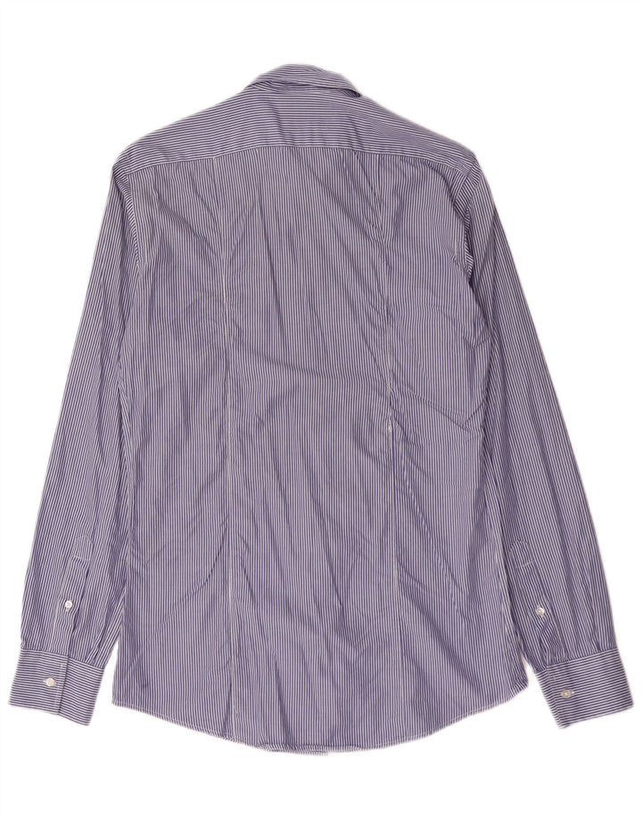 Camicia slim fit da uomo Calvin Klein Jeans piccola a righe blu