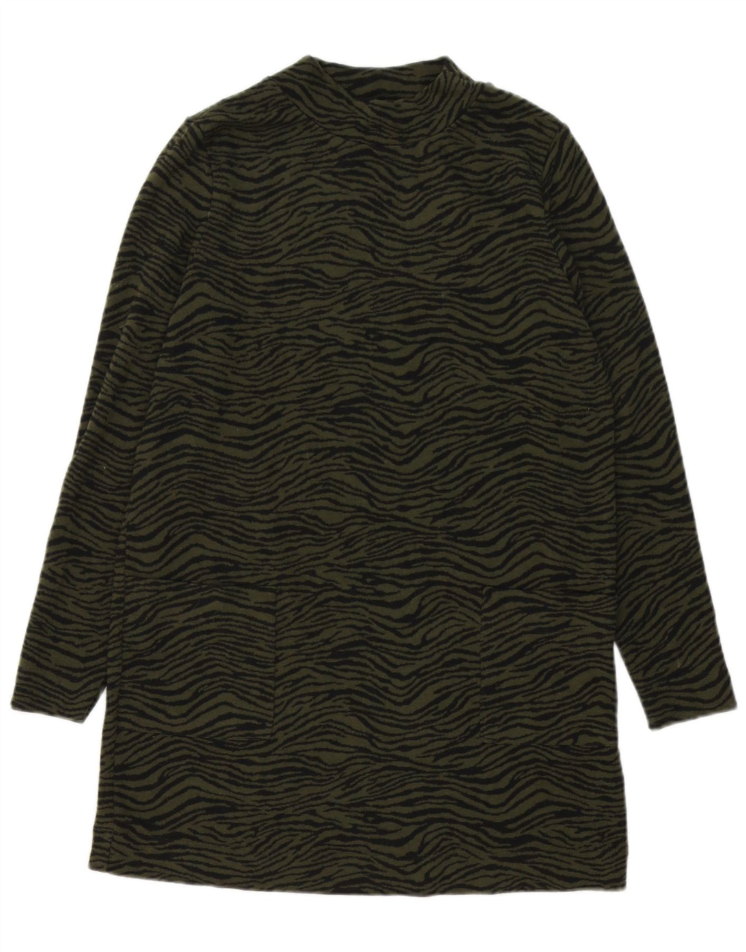 Abito da tenda a maniche lunghe da donna Marks & Spencer UK 12 Verde medio