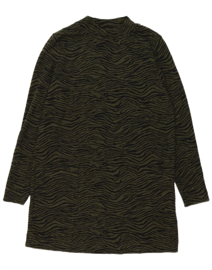 Abito da tenda a maniche lunghe da donna Marks & Spencer UK 12 Verde medio