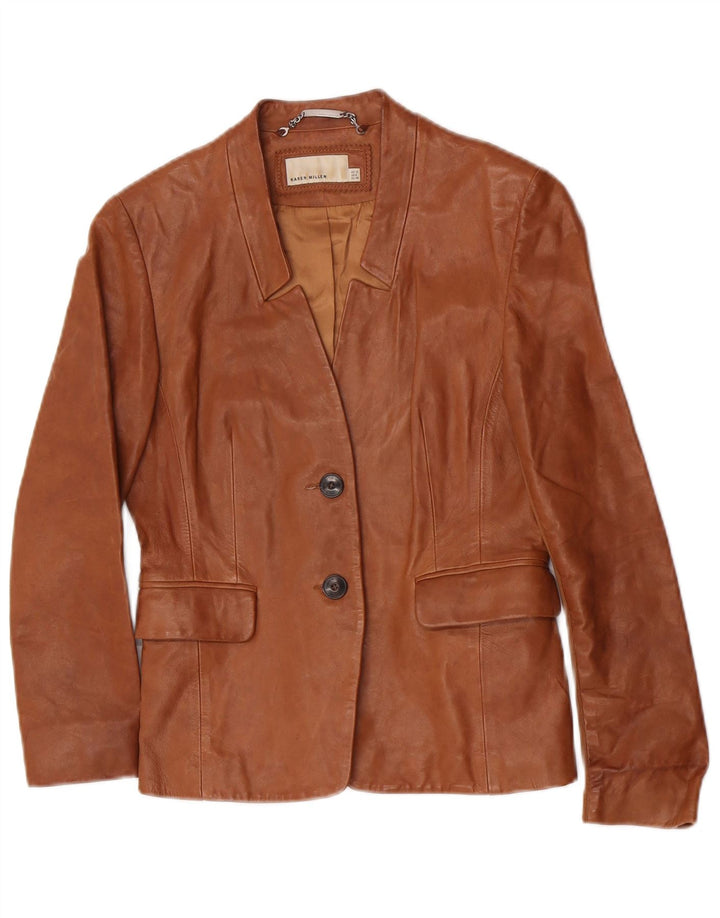 Giacca blazer a 2 bottoni da donna Karen Millen UK 12 Marrone medio