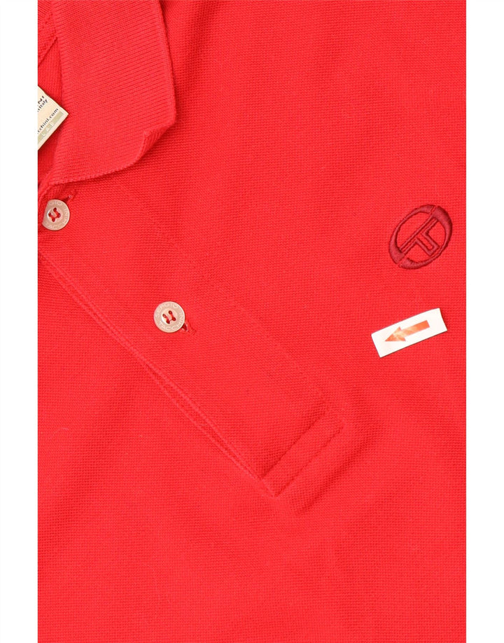SERGIO TACCHINI Polo Uomo IT 46 Small Rosso Cotone