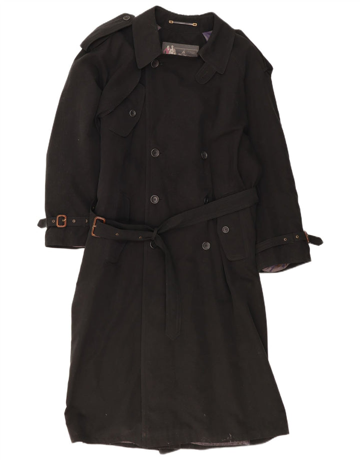 Trench da uomo vintage IT 48 medio nero