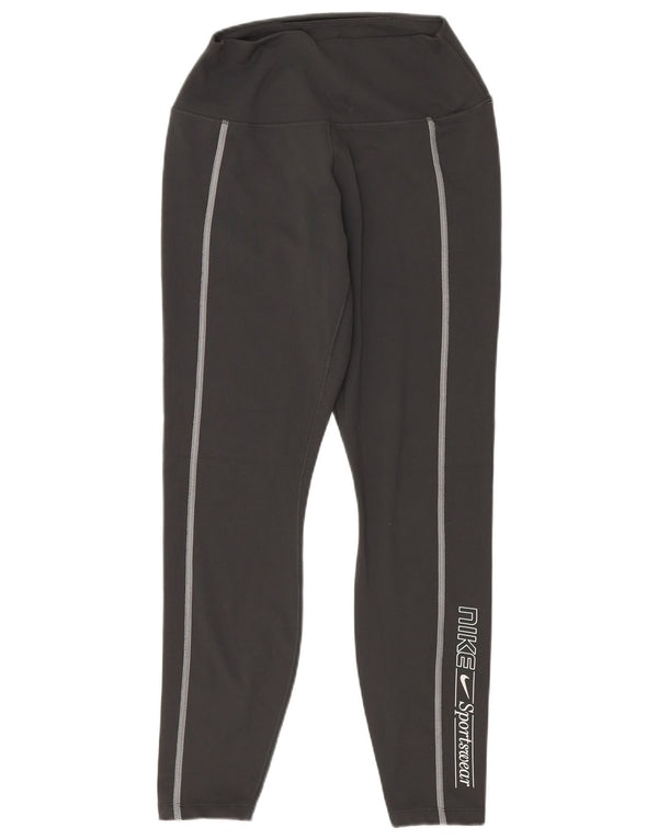 Leggings Nike Dri Fit Crop da donna UK 12 medio nero poliestere