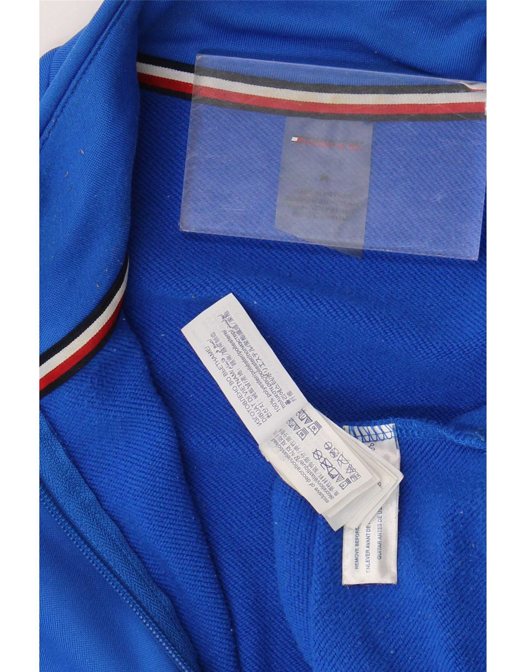 Giacca da uomo con grafica Tommy Hilfiger Top Jacket blu medio color block