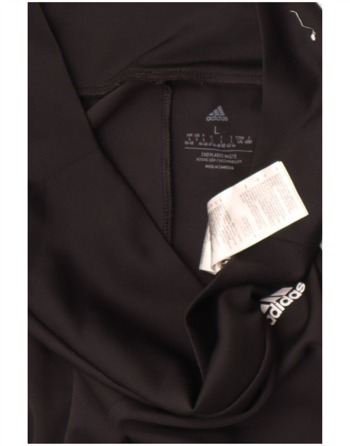 Leggings Adidas Aeroready da donna UK 16/18 Large Nero Poliestere