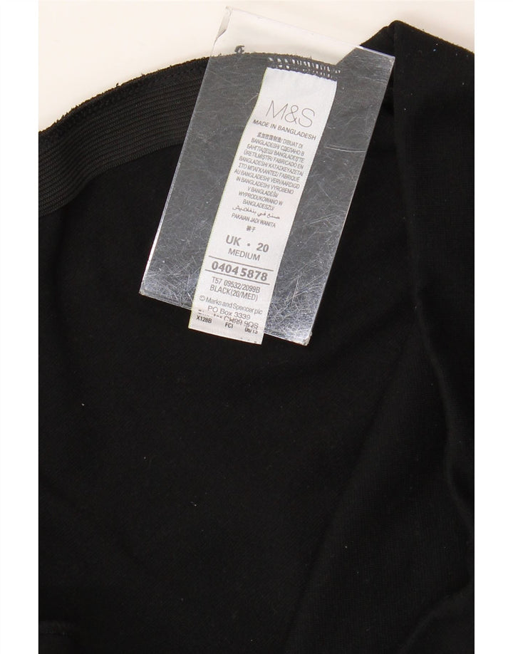 Pantaloni da tuta da donna Marks & Spencer UK 20 2XL Poliestere nero