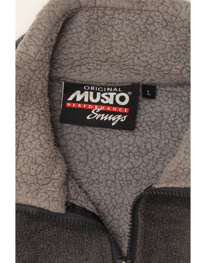 Giacca in pile da uomo Musto UK 40 Large Grigia
