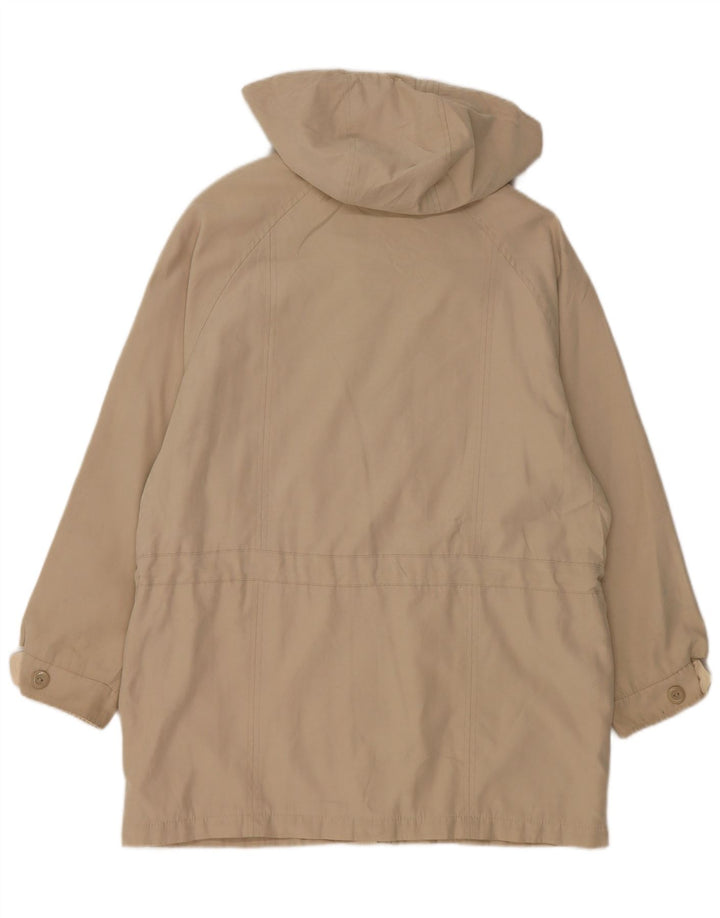 LONDON FOG Giacca da donna oversize con cappuccio UK 10 Small Beige