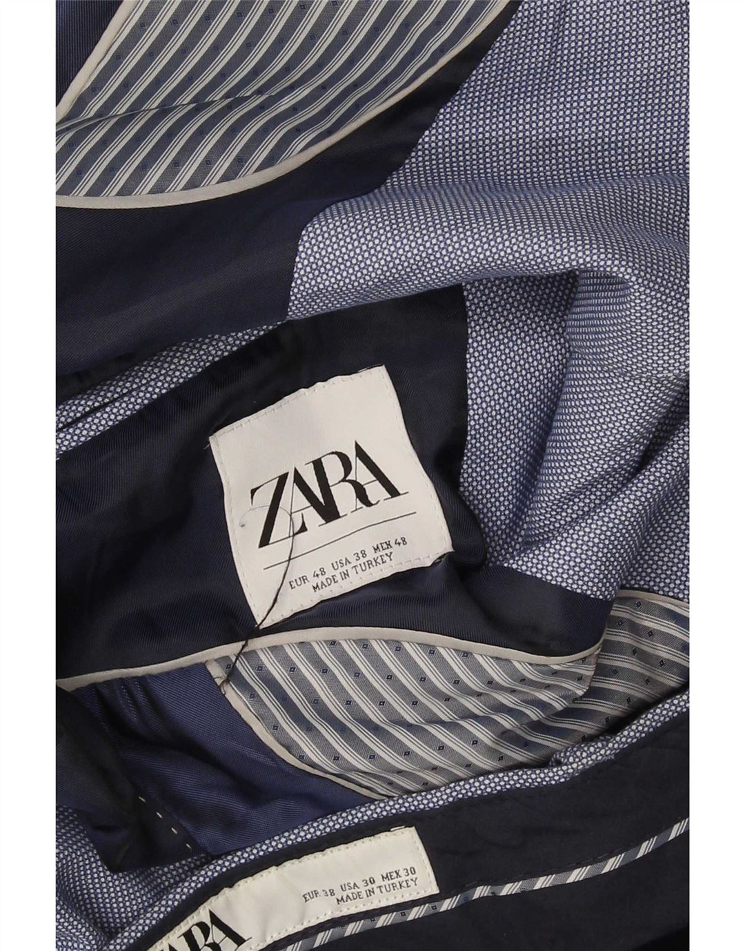 Abito Zara da uomo a 2 bottoni EU 48 medio W32 L28 blu