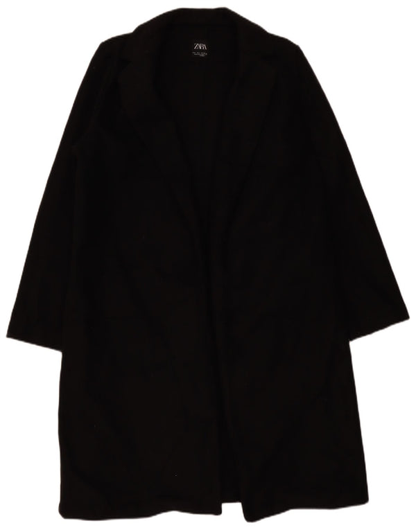 Soprabito aperto da donna Zara UK 16 grande poliestere nero