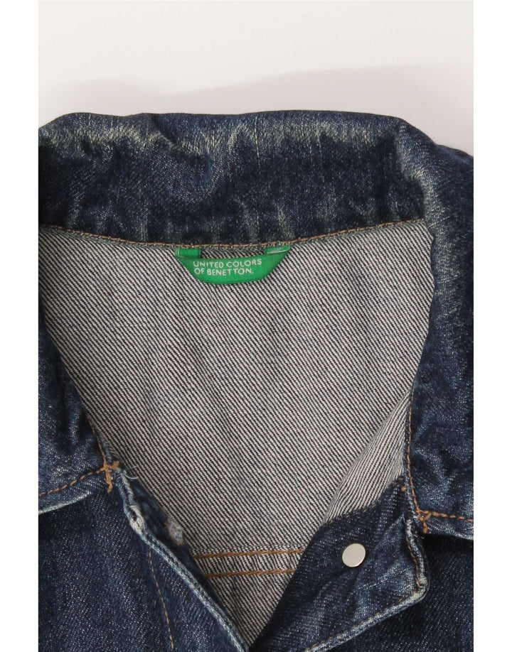 Giacca in denim da donna Benetton UK 10 piccola blu