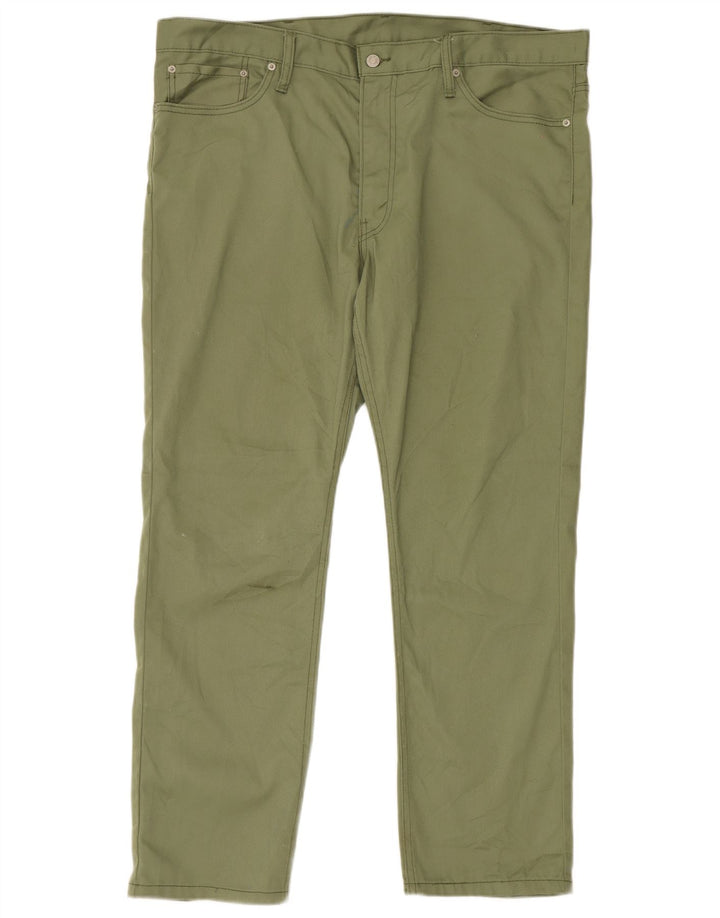 Levi's Uomo 511 Pantaloni Casual Slim W40 L30 Poliestere Verde