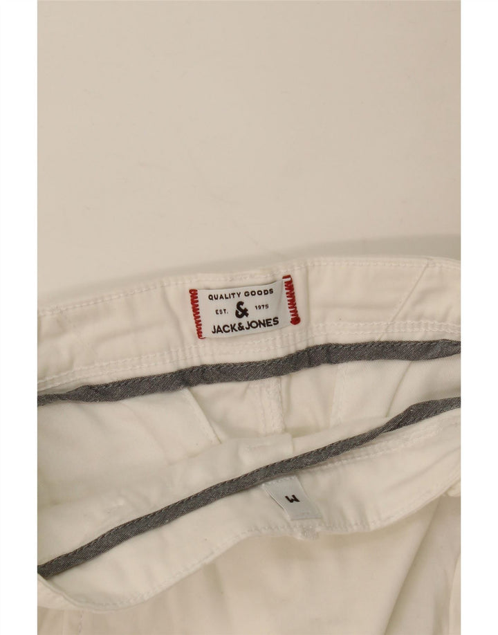 Pantaloncini chino da uomo JACK & JONES medi W32 bianchi